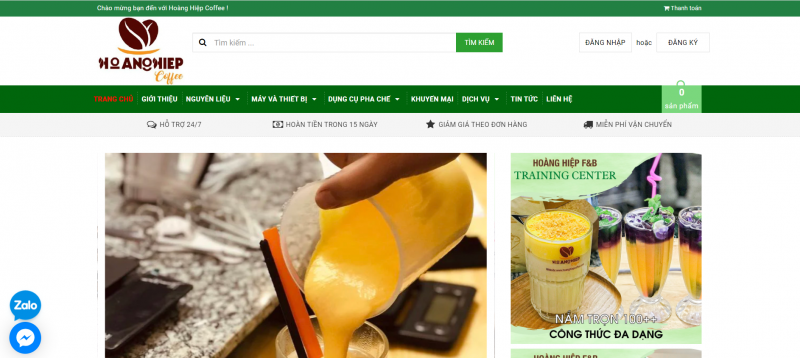 Công ty kinh doanh máy pha cà phê - Hoàng Hiệp Coffee