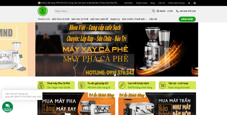 Cửa hàng bán máy pha cafe -  Khoa Việt